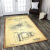 Area Rug With JohnDeere Tractor Drawing