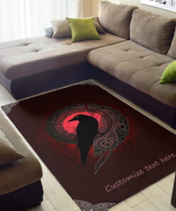 Odin's Raven In Norse Mythology Decor Area Rug