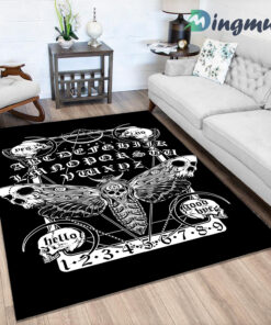 Death Moth Spirit Halloween Board Area Rug