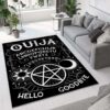 Large Indoor Halloween Ouija Board Area Rug