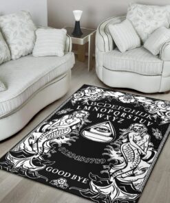 All Seeing Eye Ouija Board Area Rug, Gothic Halloween Home Decor