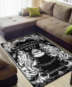 All Seeing Eye Ouija Board Area Rug, Gothic Halloween Home Decor