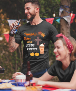 Pumpkin Spice And Jesus Christ Shirt