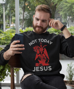 Not Today Jesus Baphomet Shirt