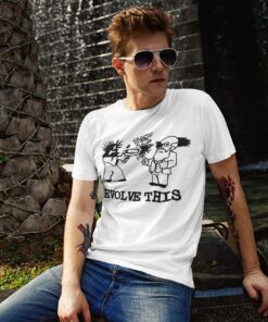 Jesus Shooting Darwin T Shirt