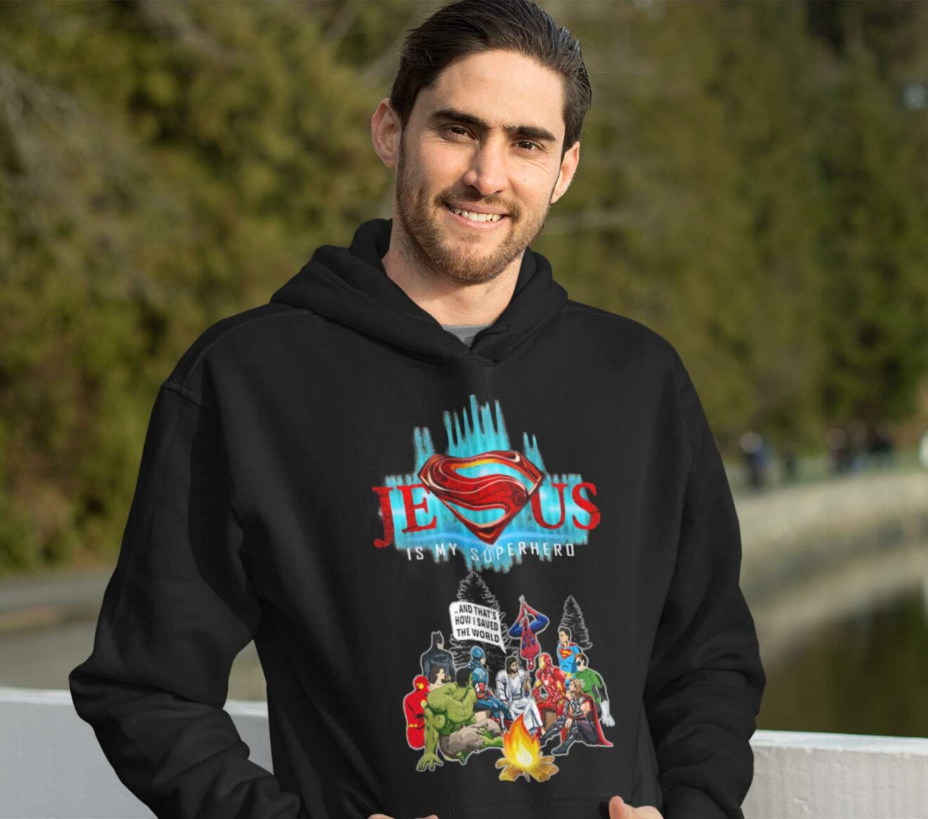 Jesus Saves The World Superhero Shirt - Dingmun