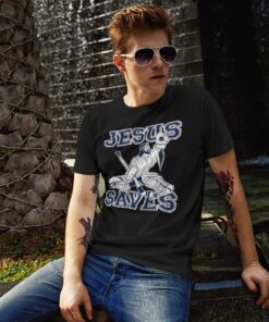 Jesus Saves Hockey Shirt