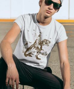 Jesus On Dinosaur T Shirt