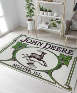 Personalized John Deere Rugs Floors Mat For Tractor Room Decor