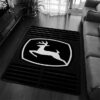 Black And White John Deere Rug