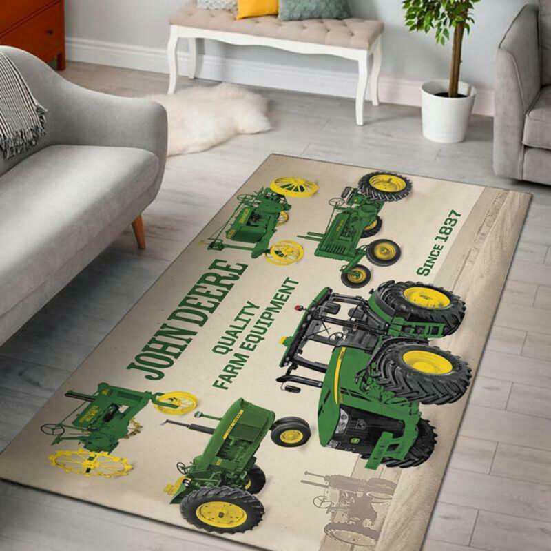 Personalized John Deere Rug, John Deere Décor For Bedroom, Living Room