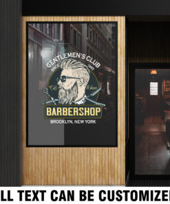 Barber Shop Vinyl Window Graphics Decals