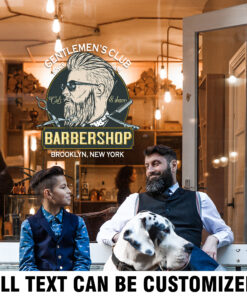 Barber Shop Vinyl Window Graphics Decals