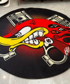 Mr Horsepower Hot Rod Area Rug