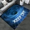 Keep Off 3D Optical Vortex Illusion Area Rug