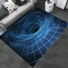 3D Galaxy Vortex Optical Illusion Area Rug