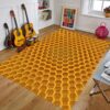 Honeycomb 3D Vortex Illusion Rug For Living Room Bedroom