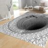 Personalized 3D Swirl Optical Illusion Rug For Pshychedemic Décor