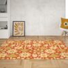 Retro Mushroom Graphic With 70s Style Area Rug, Psychedelic Groovy Rug For Bedroom Aesthetic, Y2k Dorm Décor