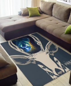 Personalized Deer Print Area Rug