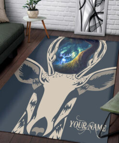 Personalized Deer Print Area Rug