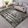 Personalized Camo Deer Hunting Area Rug