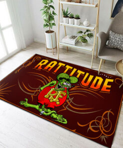 Hot Rod Rattitude Rat Fink Area Rug