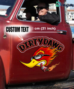 Hot Rod Mr. Horsepower Woodpecker Sticker Car Decals Personalized