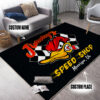 Personalized Vintage Hot Rod Duck Area Rug