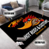 Personalized Hot Rods And Customs Area Rug For Garage, Livingrom, Bedroom