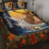 Personalized Name Deer Hunting Quilt Bed Set Gift For Hunter Lover