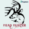 Tribal Deer Head Hunter Car Truck Window And Side Door Vinyl Decal Sticker