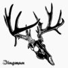 Deer Skull Vinyl Decals Sticker For Car And Laptop Gift For Hunting Lovers
