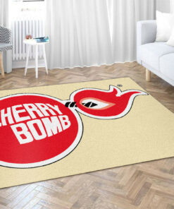 Large Cherry Bomb Exhaust Area Rug