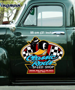 Odd Duck Classic Rods Racing Vinyl Decals For Cars