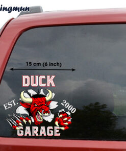 Personalized Hot Rod Garage Car Sticker 3D Red Bull