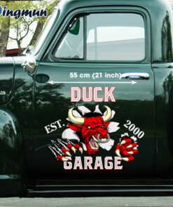 Personalized Hot Rod Garage Car Sticker 3D Red Bull