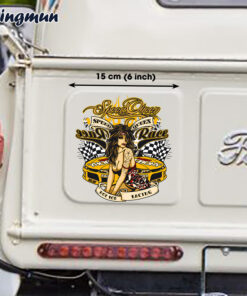 Hot Rod Speed Queen Pin Up Large Vinyl Decals Stickers