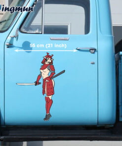 Pin Up Samurai Decals For Car Doors