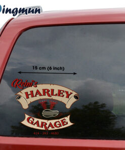 Personalized Pinstriping Harley Engine Decal Sticker