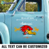 Personalized Custom Mr Horsepower Hot Rod Duck Vinyl Decals For Trucks