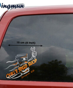 Large Personalized Hot Rod Pinstripe Vinyl Decals For Cars