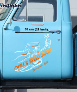 Large Personalized Hot Rod Pinstripe Vinyl Decals For Cars