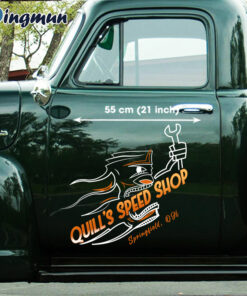 Large Personalized Hot Rod Pinstripe Vinyl Decals For Cars