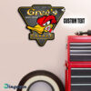 Personalized Mr. Horsepower Hot Rod Duck Garage Metal Sign