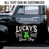 Lucky Speed SHop Personalized Pinstripe Lettering Set 02 Vinyl Stickers