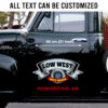 Low West V8 Car Side Decals And Graphics Set 2 Pcs