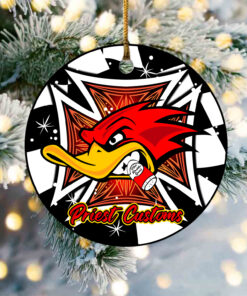 Alternative view of Personalized Hot Rod Mr Horsepower Christmas Ornament Sets
