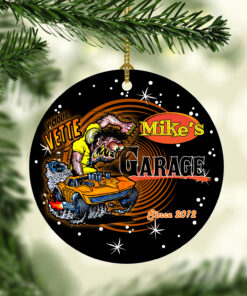 Alternative view of Personalized Christmas Ornaments Hot Rod Garage