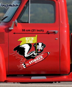 Alternative view of Personalized Vintage Shop Truck Door Decals